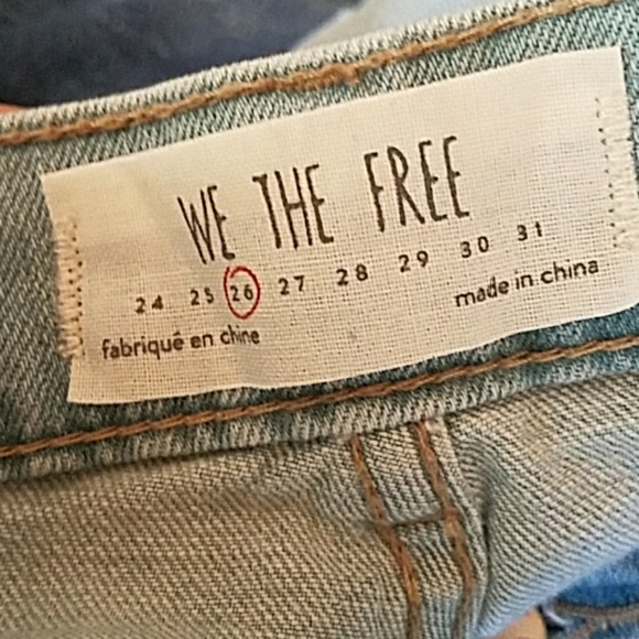 New Free People high rise Boot cut Jeans size 26 same day shipping - Picture 4 of 8